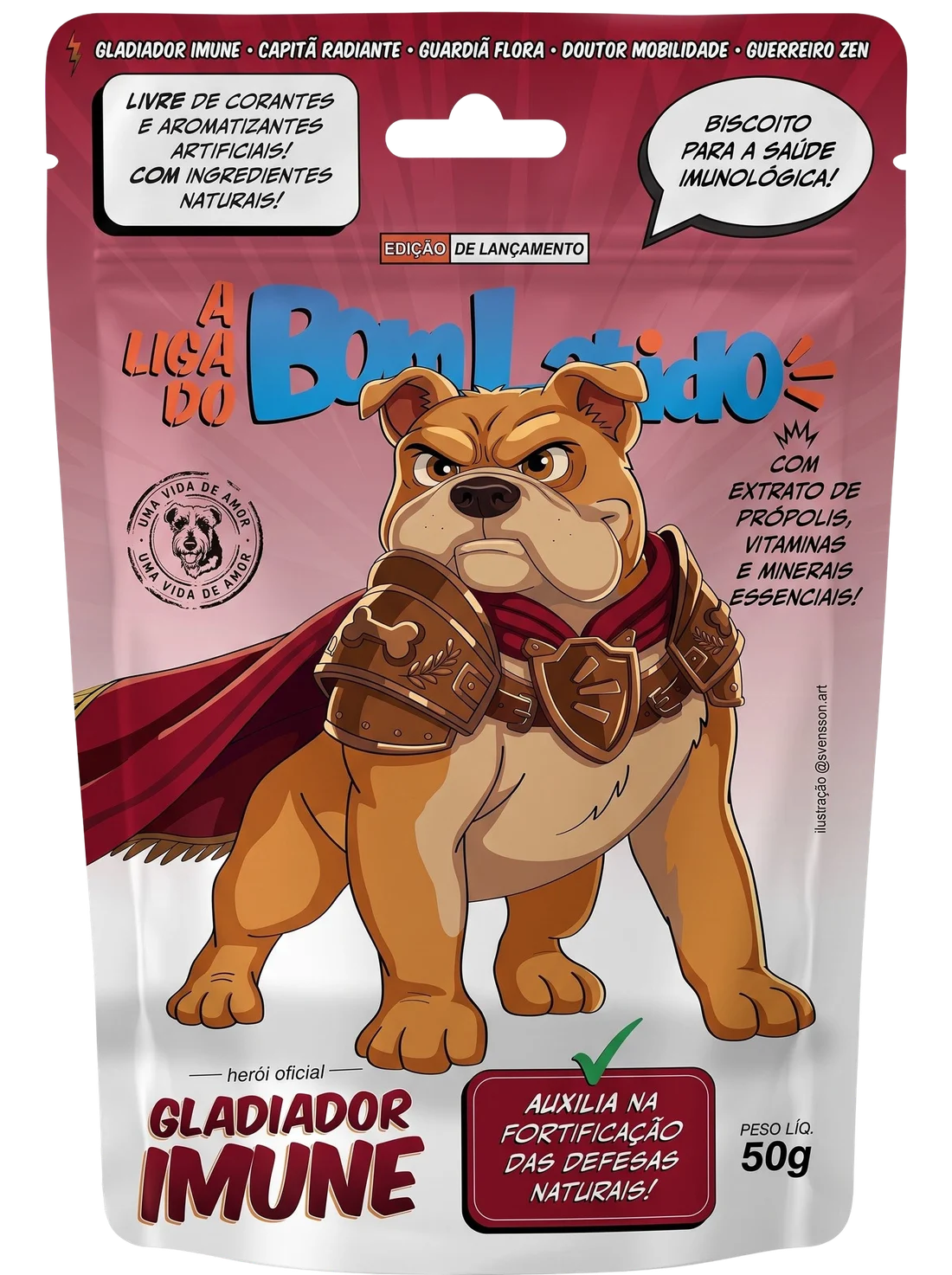 Gladiador Imune – biscoito Bom Latido 50g