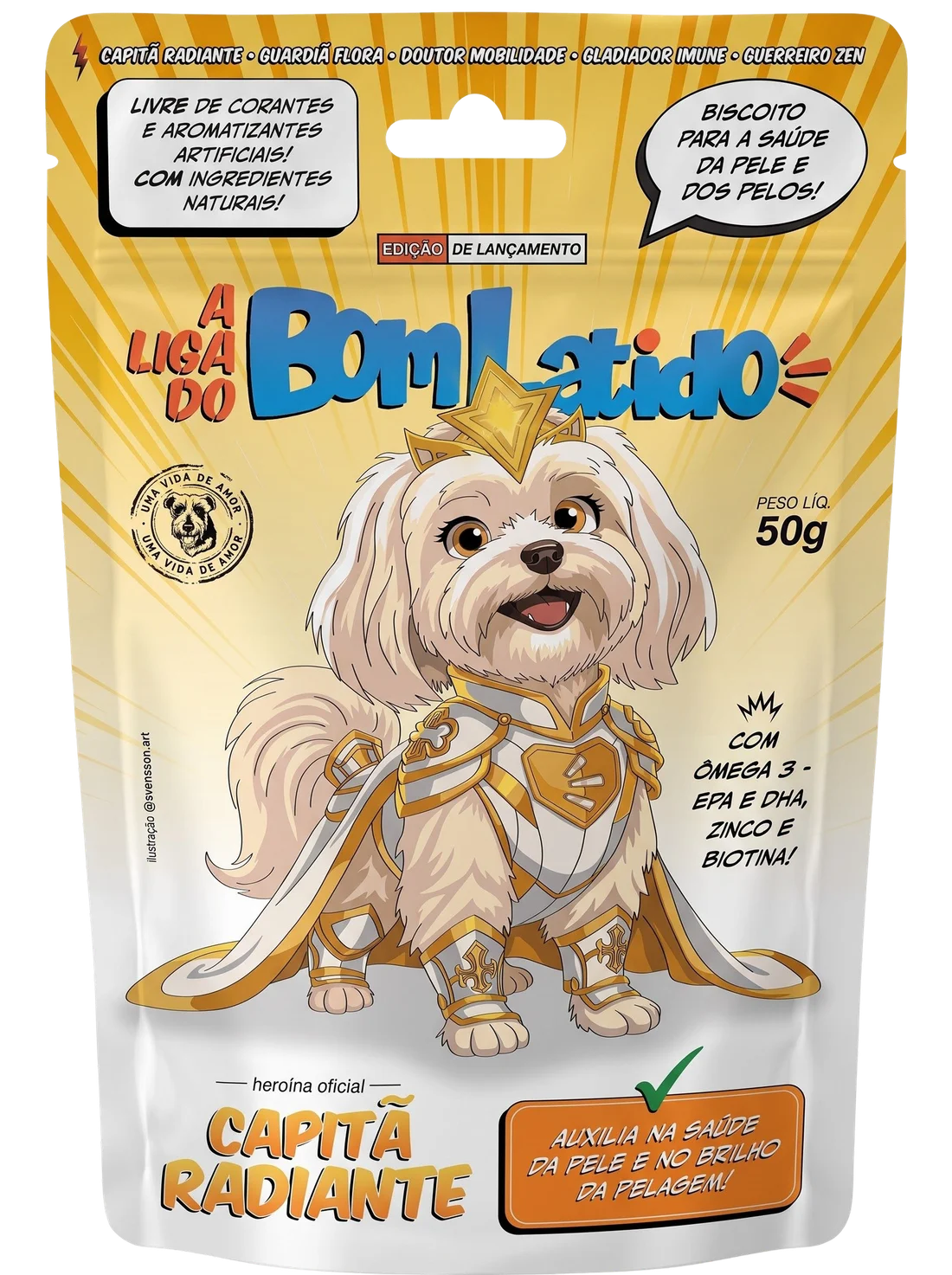 Capitã Radiante – biscoito Bom Latido 50g