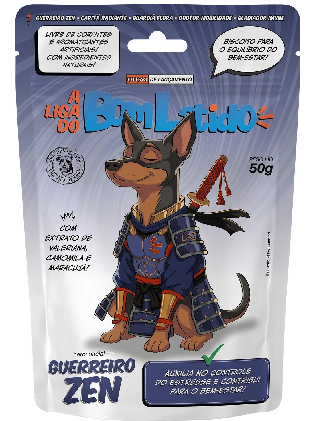 Guerreiro Zen – biscoito Bom Latido 50g